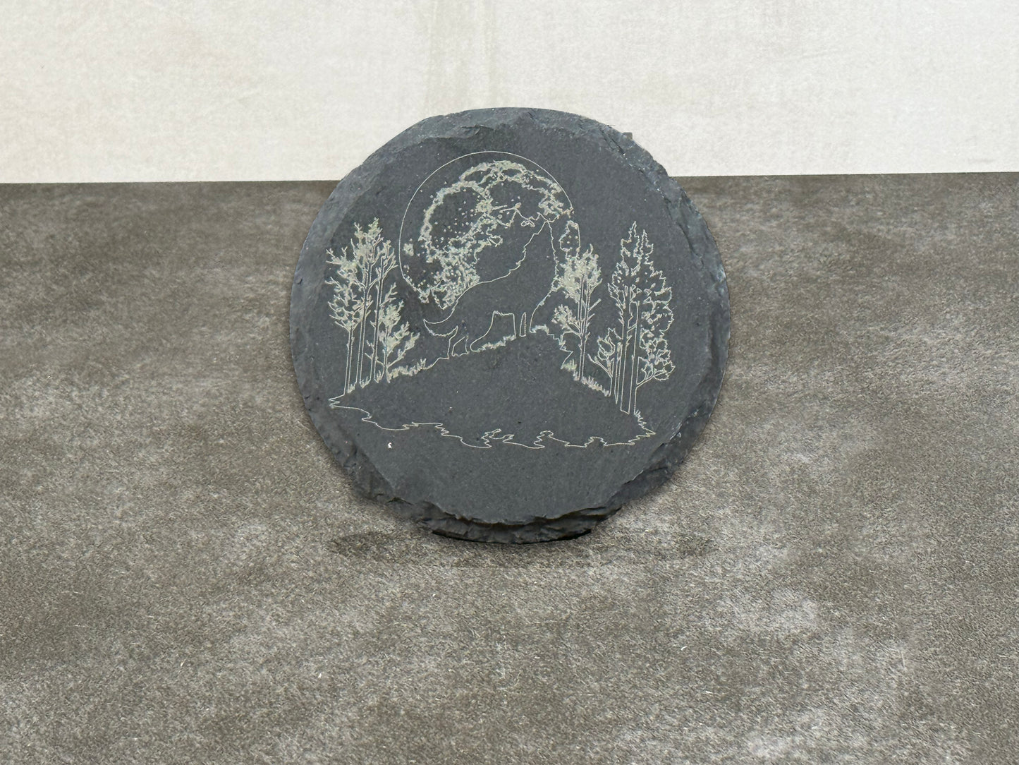 Coasters (set of 4) - Outlined Wolves