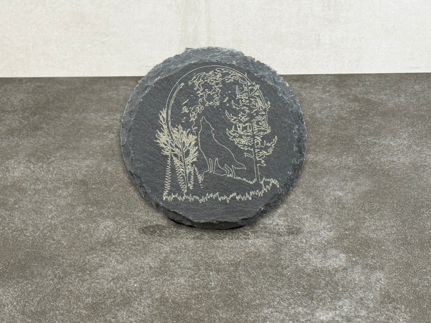 Coasters (set of 4) - Outlined Wolves